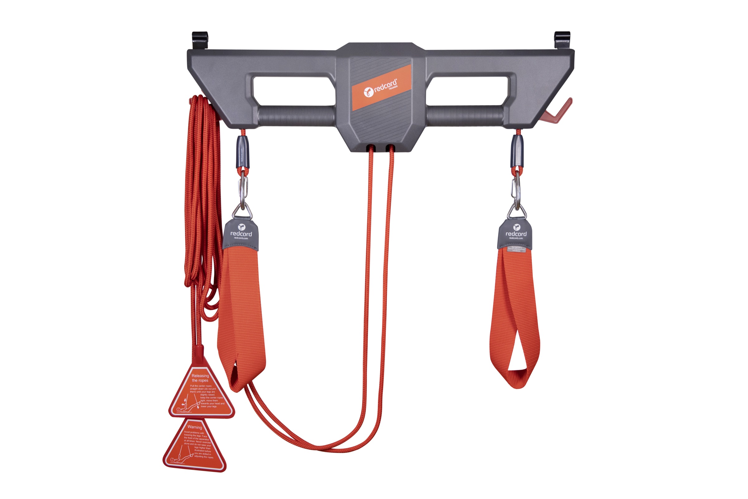 The Redcord Trainer unit with ropes, slings and straps